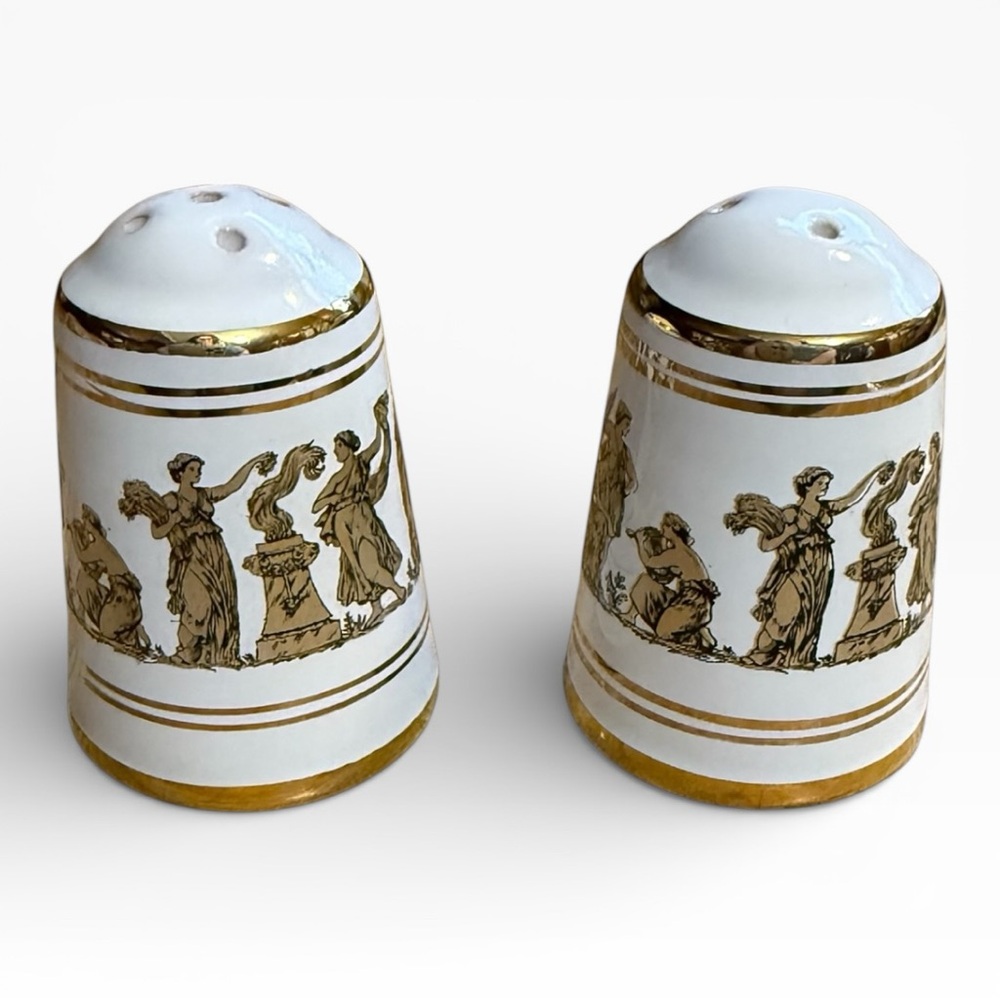 Vintage Neofitoy Keramik Salt & Pepper Shakers - Made in Greece